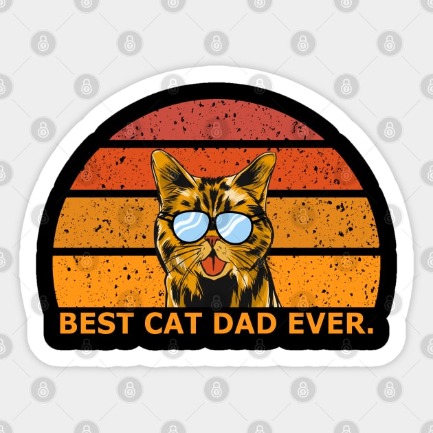 Best Cat Dad Ever Sticker by Vcormier